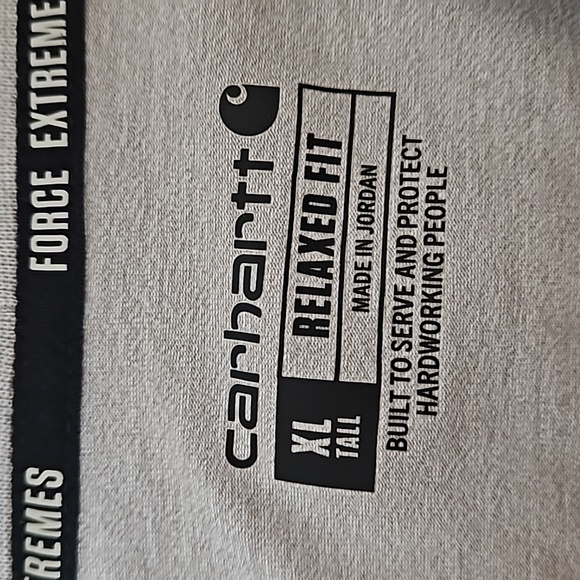 Carhartt | Men's Gray Relaxed Fit Short Sleeve Front Chest Pocket Sz XL Tall - Picture 4 of 7